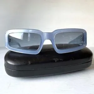 RARE Salvatore Ferragamo Vintage Mod Space Age Glam Bling Pastel Blue Sunglasses Salvatore Ferragamo | Accessories | Rare Salvatore Ferragamo  main image 3